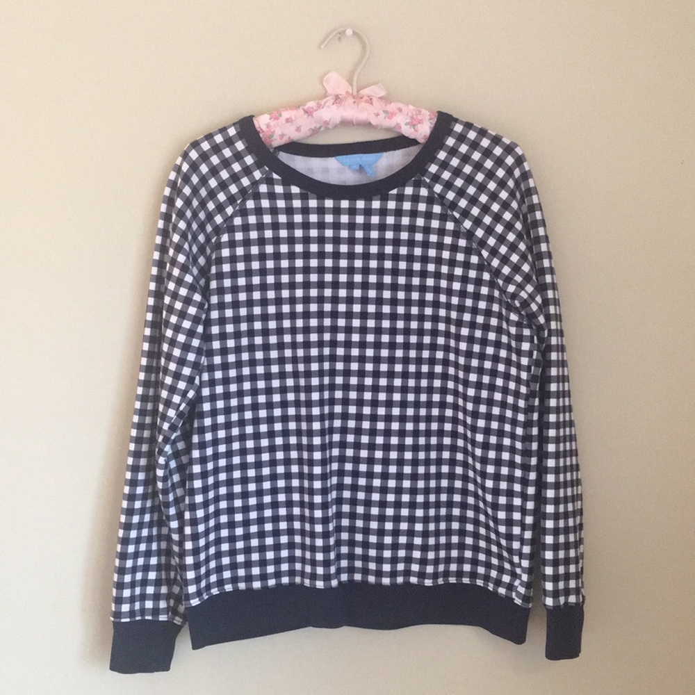 Draper James gingham sweatshirt